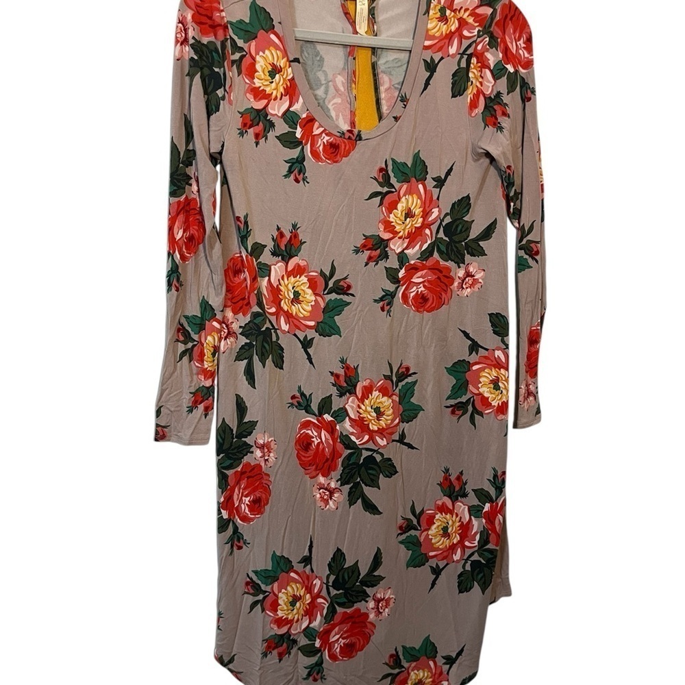 Matilda Jane Say I’m A Dreamer Floral Long Sleeve Dress Size Small Like New
